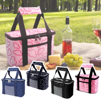 

Leakproof Reusable Insulated Cooler Lunch Bag - Office Work School Picnic Hiking