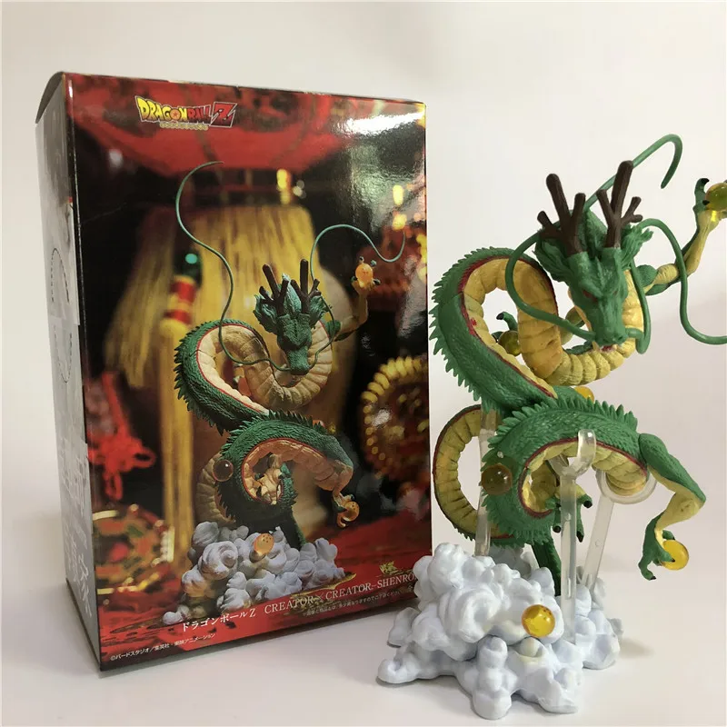 Dragon Ball Z Shenlong Shenron воплотить пожелания DBZ Гоку Вегета ПВХ Фигурки Коллекция моделей 2 стиля - Цвет: Green Real Boxed
