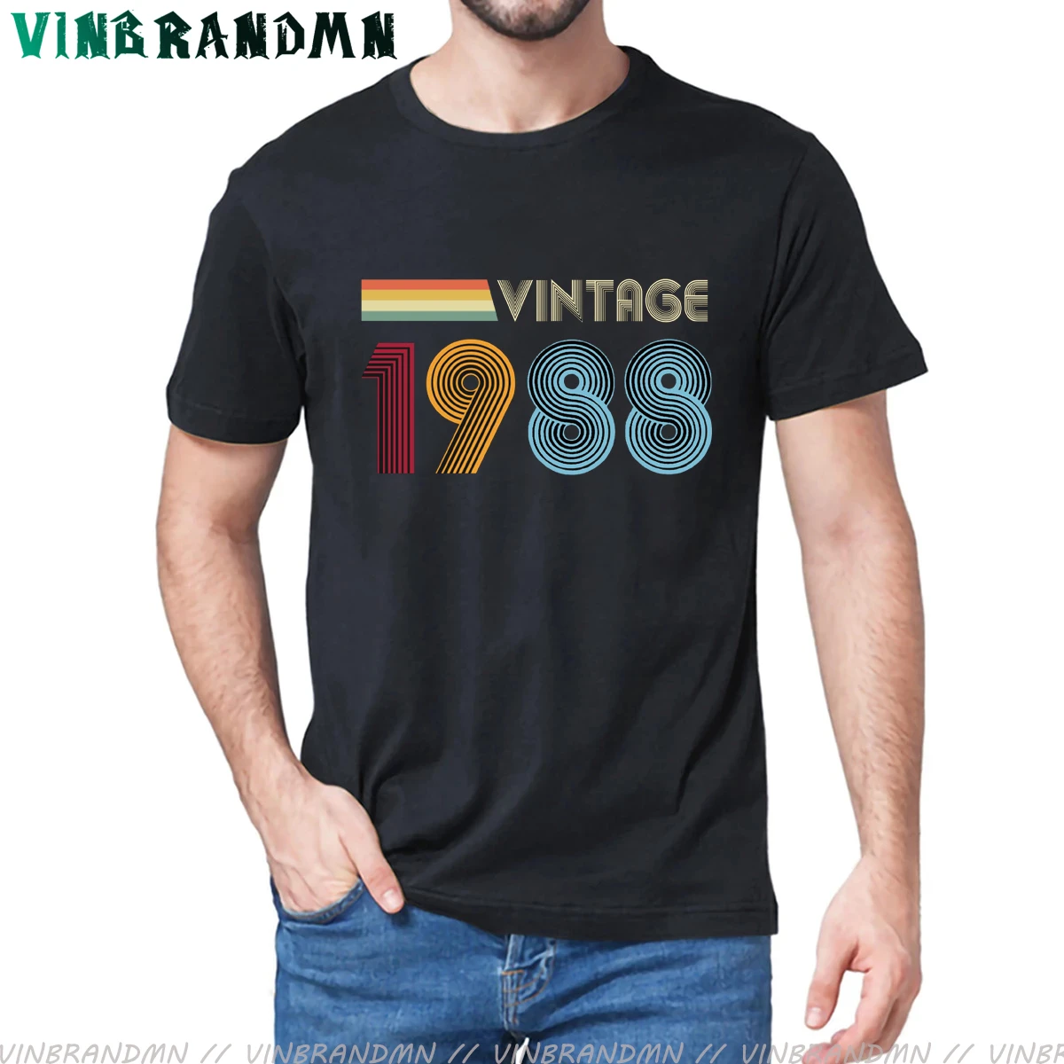Misschien antwoord gids Classic Merk 80S Kleding Vintage 1988 T shirt Verjaardag Perfecte  Geschenken Tee Shirt Retro Geboren In 1988 T shirt Gezuiverd katoen  Tops|T-shirts| - AliExpress