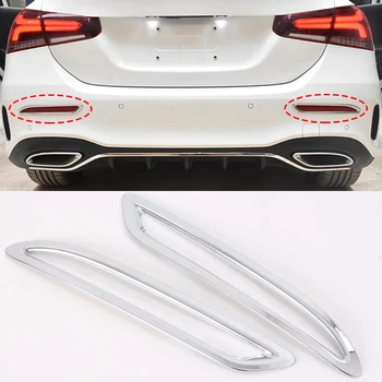 

Fit for Mercedes Benz A Class V177 Sedan 2019 2020 Car Accessories ABS Chrome Rear Fog Light Lamp Sticker Cover Trim 2pcs