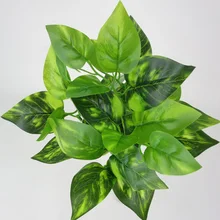 7 Heads Artificial Fake Hanging Vine Green Plant Leaf Home Garden Desk Decor