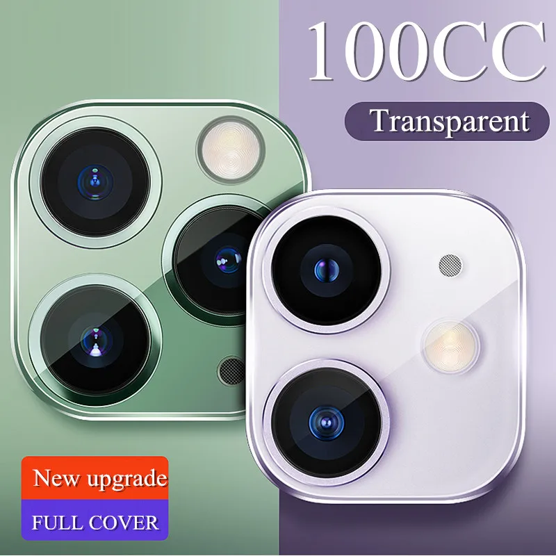 

Camera Lens Full Protective For iphone 11 Transparent Glass For iPhone 11 Pro Max Plating Luxury Metal Case Lens for iphone 11