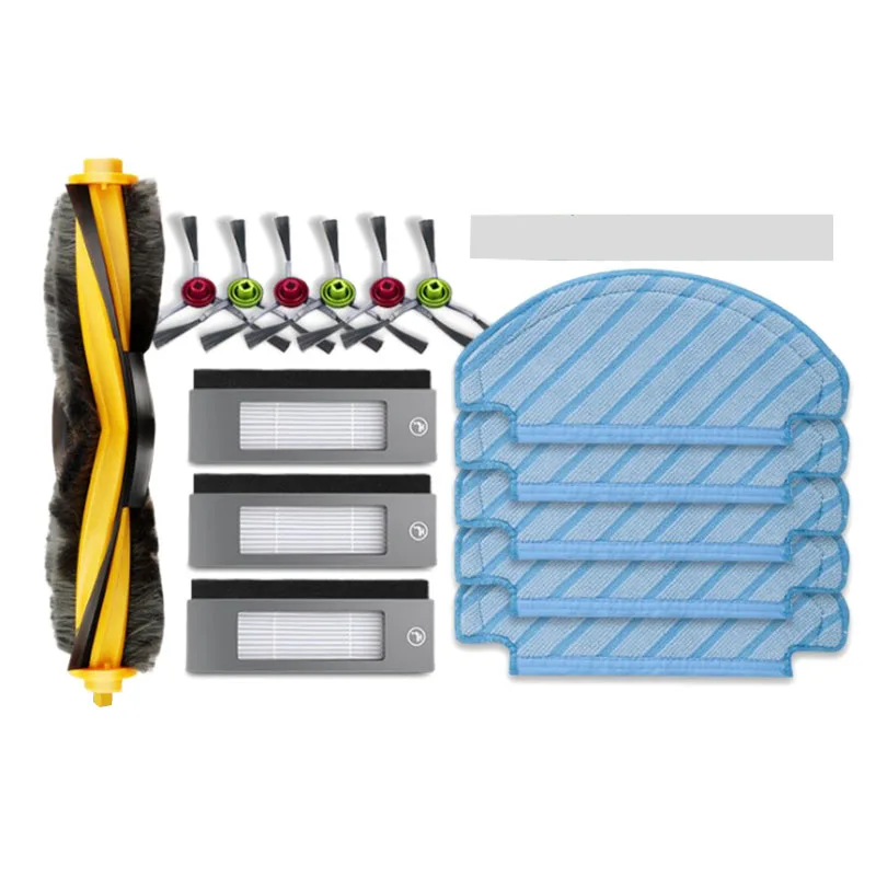 

-Side Brush and Roller Brush to Clean the Mopping Cloth Filter, Used for Ecovacs Deebot T8 er
