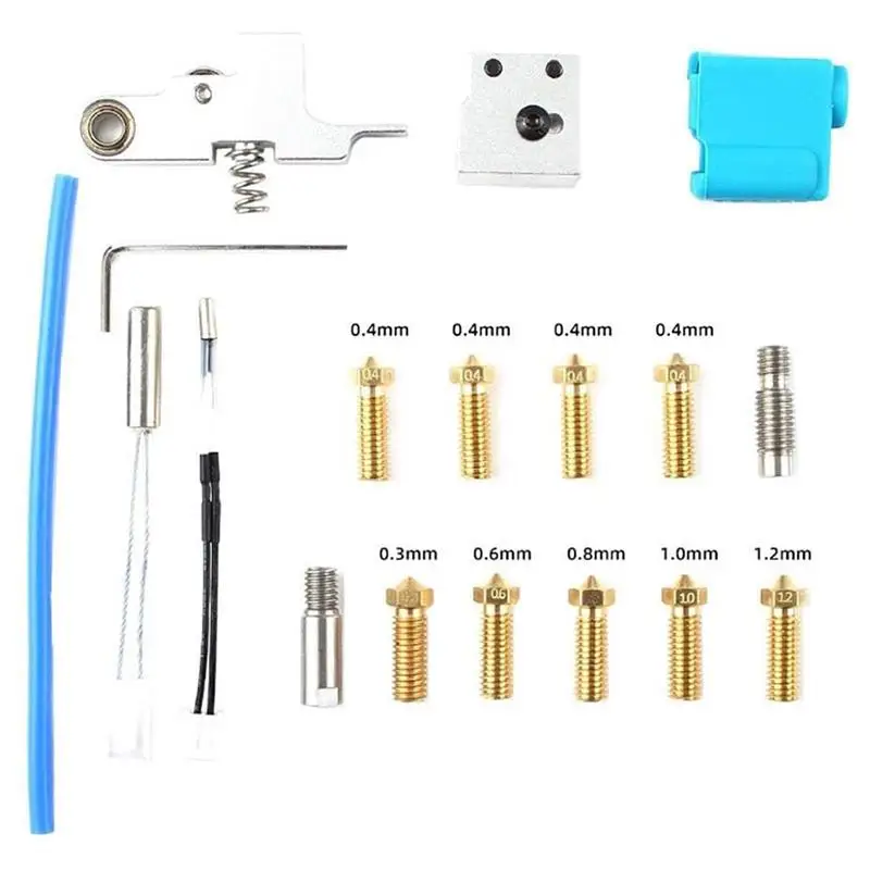 

3D Printer Extruder Replacement Genius Nozzle Silicone Sleeve Thermal Resistor Heating Pipe for Artillery 3D Printer Sidewinder