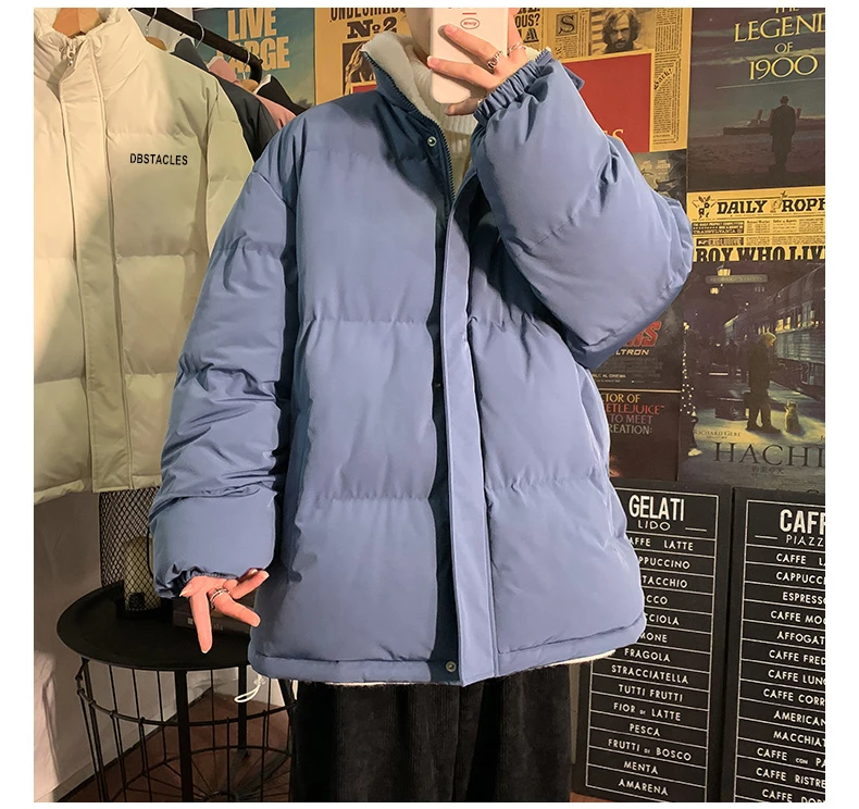 De Lã Casacos 2023 Mens Japonês Streetwear