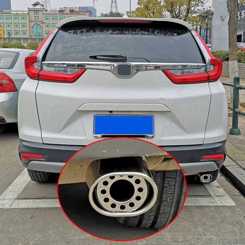 Наконечники выхлопной трубы из нержавеющей стали для Honda CRV Hybrid 2017 2018 2019