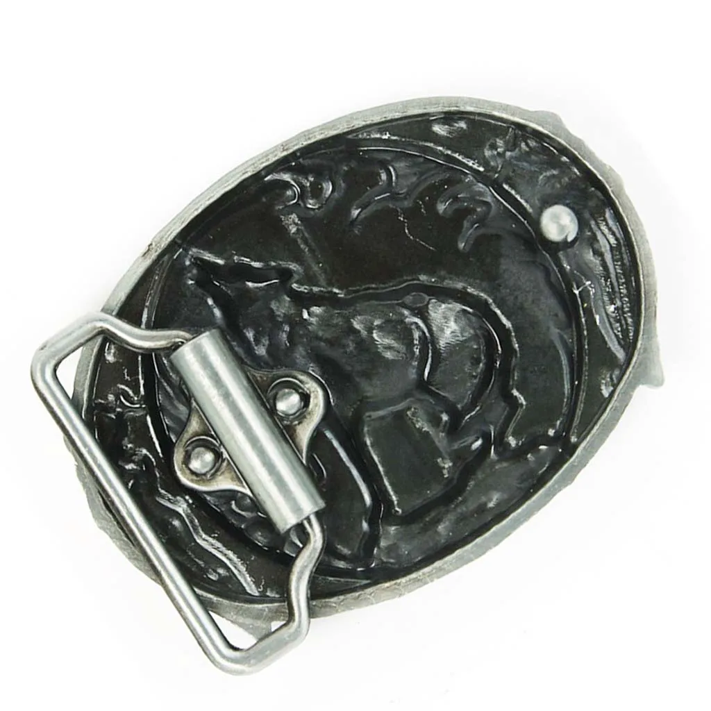 Vintage Belt Buckle Wolf Howl Totem Cowboy Western Belt Buckle Men's Gift