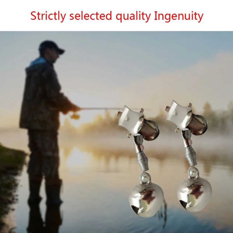 20Pcs/Set Single Ring Bells Fishing Indicator Bait Alarm Loud Sound Alert Bells Clips Night Fishing Rod Bell Tackle Tool