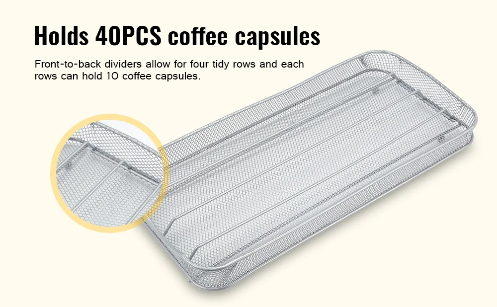 2 типа капсул Кофе Pod держатель для ящиков для Nespresso кофе капсула костюм кухонный Органайзер хранилище Racker