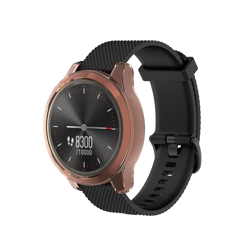 Garmin Vivomove 3/3S/Luxe/Style 스포츠 시계 보호 범퍼 커버 액세서리 용 TPU 소프트 쉘 엣지 프로텍터 케이스 프레임