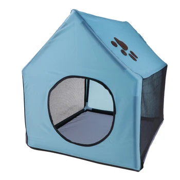 

Indoor/Outdoor Cloth Dog Kennel Shelter Detachable House Cave Dog Houses