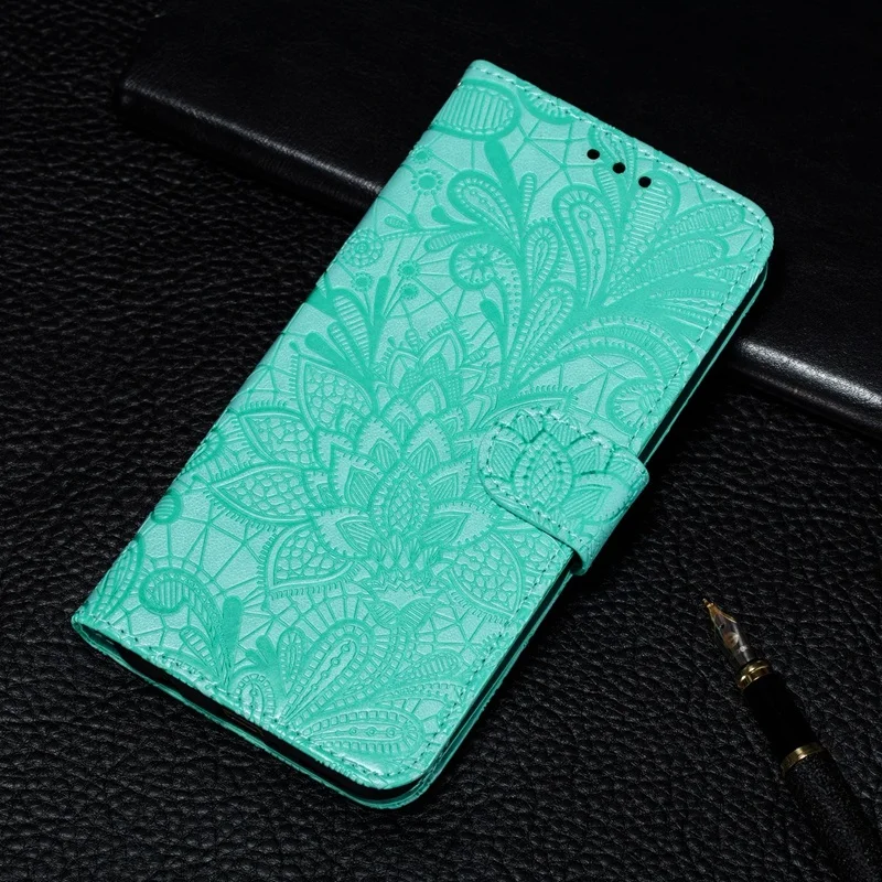 Green Цветочный флип из искусственной кожи чехол для huawei P Smart Z Plus Y5 Y6 Y7 Y9 Prime Honor 8A 8S 9X10 Lite Nova 3i 5T чехол-кошелек - Цвет: Green
