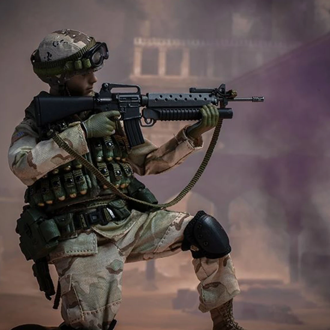 15 см 1/12 фигурка реалистичный головной убор DIY Grenadier 75th Ranger полк солдат модель