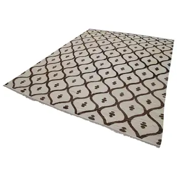 

247x315 Cm Beige Handmade Contemporary Area Rug-8x10 Ft