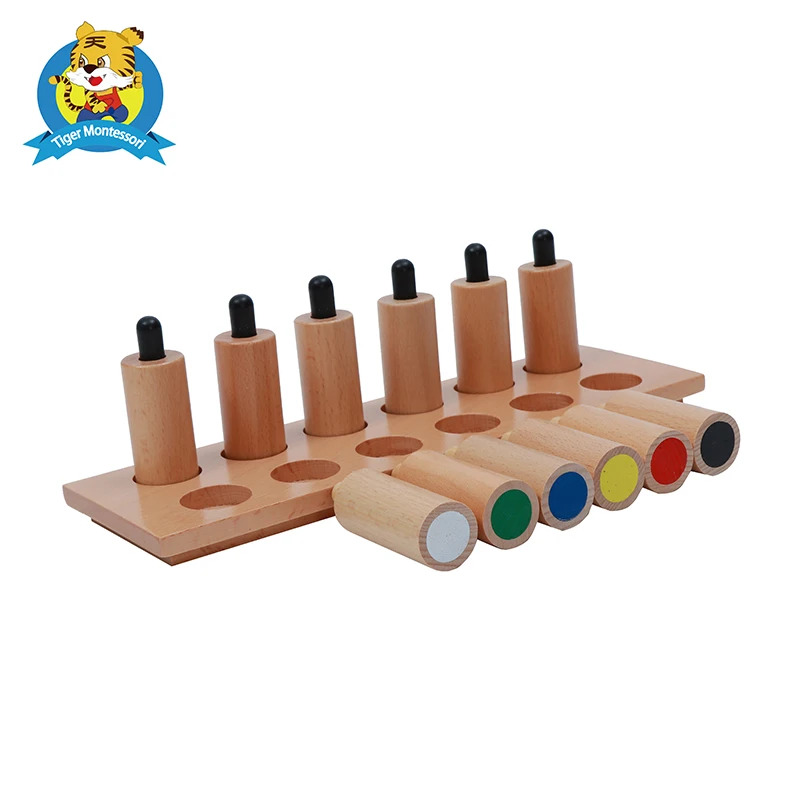

wholesale professional montessori material wooden educational toy Pressure Cylinders beechwood A125