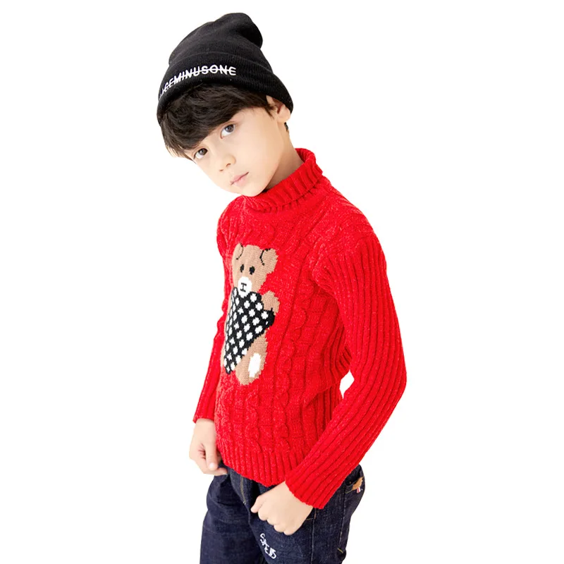 

Toddler baby girl boy fall winter clothes sweater 2020 baby boy girl kids kawaii cute bear knitted sweater clothes for baby girl