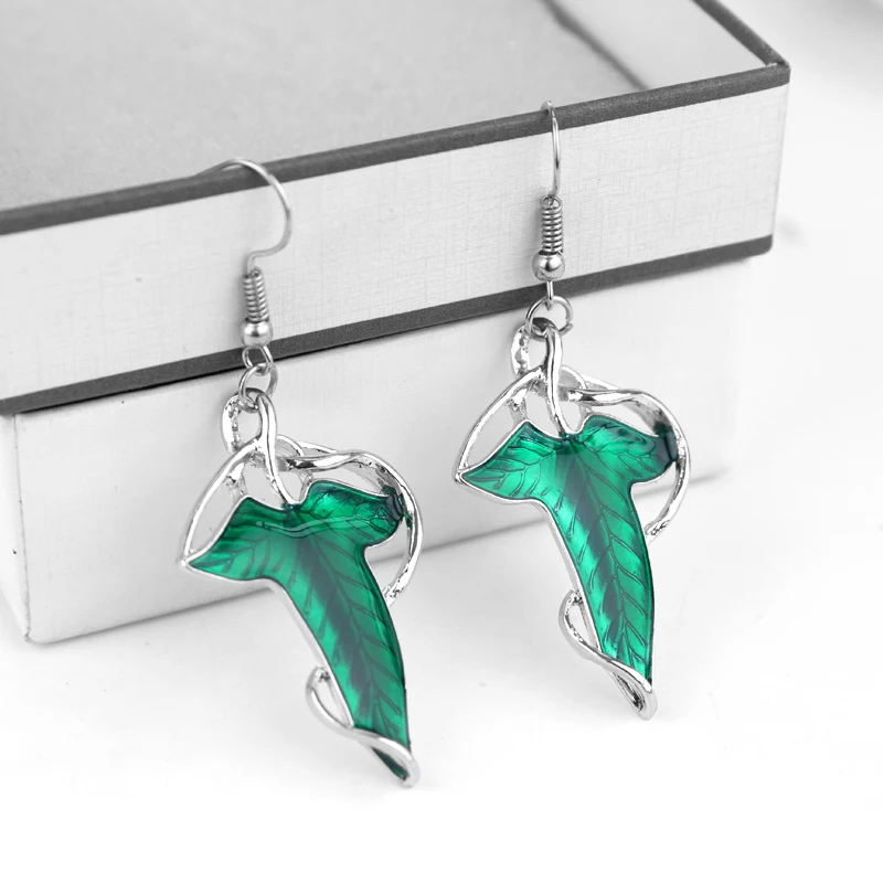 Классический фильм, кольцо лорда, Arwen Evenstar, подвеска, фильм, ювелирные изделия, кристалл, Сумеречная звезда, серебряная подвеска, крутящий момент, Erkek kolye - Окраска металла: Earrings