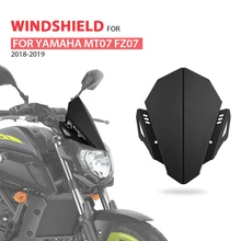 Kemimoto Мотоцикл с ЧПУ лобовое стекло ветровое стекло для YAMAHA MT 07 MT07 MT-07 FZ07 FZ-07 FZ 07 Алюминиевый набор дефлектор подходит