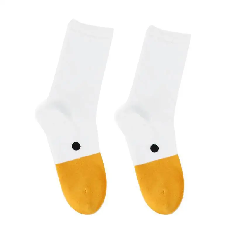 1 пара спортивных Хлопковых Носков Crazy Goose Head Повседневные носки с забавными животными креативный Рождественский подарок - Цвет: 1Pair