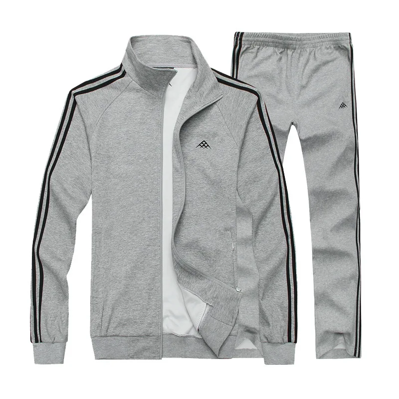 

Men's 2020 Spring Autumn 100% Cotton Running Large Size 7XL8XL Jogging Sports Suit 140KG Can Wear Outdoor Sportswear