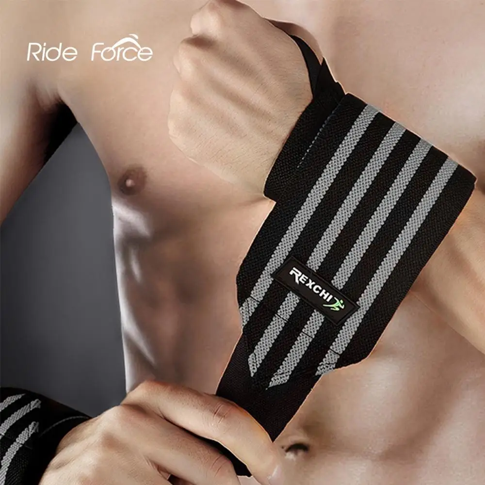 Brace Bandages Wristband Support Powerlifting Gym Fitness Elastic