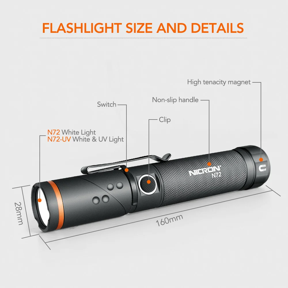10 Magnet Flashlight 