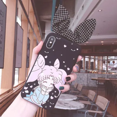 As shown in Чехол для телефона redmi note 8 с милым 3D рисунком Сейлор Мун для Xiaomi 9 9se 8se redmi note 4/5/6/7/7 pro/Max/mix 3 мультяшных ушей - Цвет: As shown in