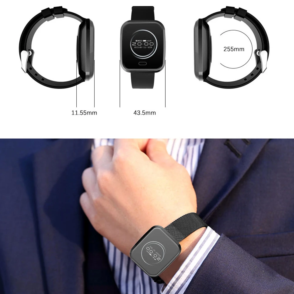Новое поступление L18 монитор сердечного ритма Bluetooth умный Браслет спортивный браслет для iOS Android