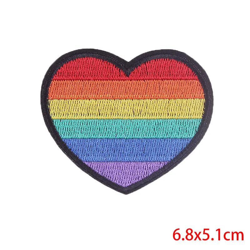 Аксессуары для ЛГБТ сделай сам патчи утюга на одежде вышитые одежды термоклейкие