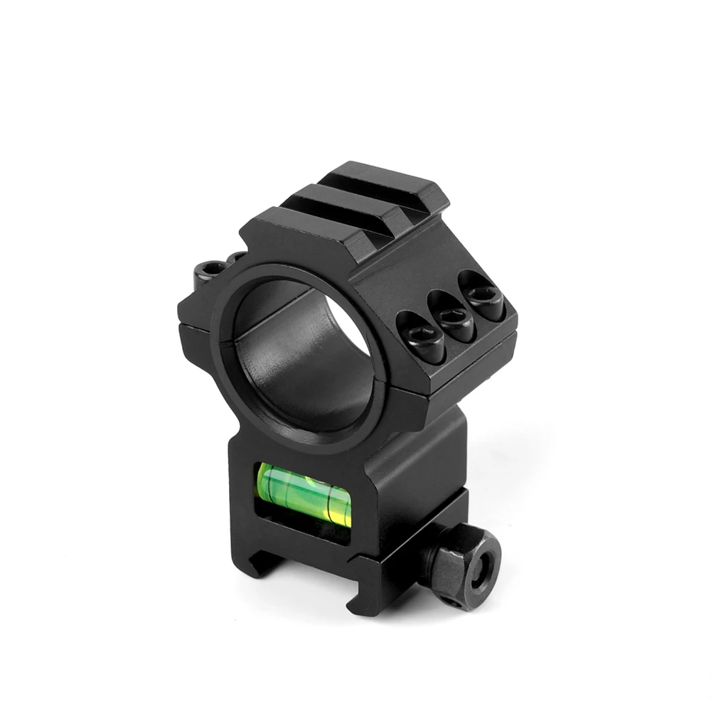 

25.4/30mm Mount Adapter 2 Slot with Spirit Bubble Level Suit 20mm Weaver Rail for Hunting