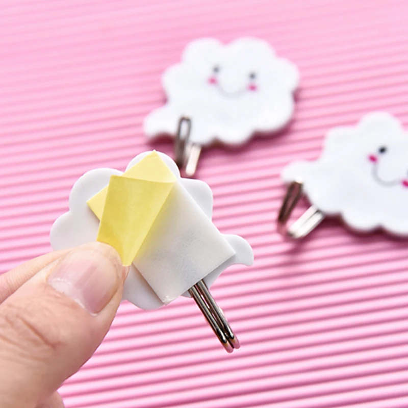 New Cloud Wall Hook 3pcs/set Cute Cloud Wall Mount Key Holder Wall Hook Hanger Organizer Durable Key Holder