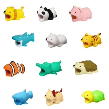 

Cable Winder Animal Cable Bites Protector for Iphone Funny Animal Sheep Salamanders Kabel Diertjes Phone Holder Accessory