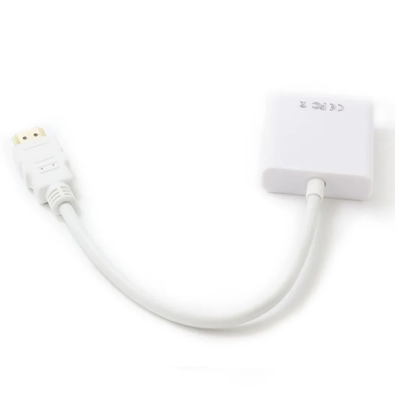  Portatile Adattatore da HDMI a VGA 1080p Full HD HDMI VGA Maschio A Famale Convertitore Con Audio V