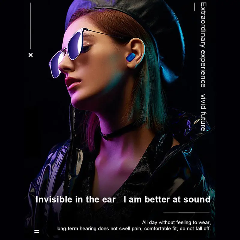 FFYY-T1 Tws V4.2 Bluetooth наушники, беспроводные наушники, стерео наушники с микрофоном, портативные Hifi наушники с глубоким басом, беспроводная гарнитура