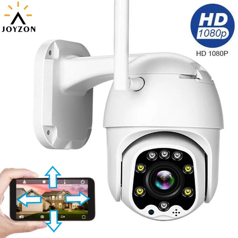 1080p HD PTZ IP камера Wifi Открытый скоростной купол ночное видение Домашняя безопасность панорамирование 4X цифровой зум 2MP сеть видеонаблюдения