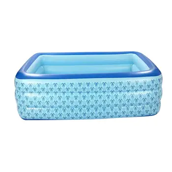 

Summer 100inch Large Inflatable Swimming Pool Thick Paddling Pool Courtyard Family Swimming Pool For Kids Adult Party Supply