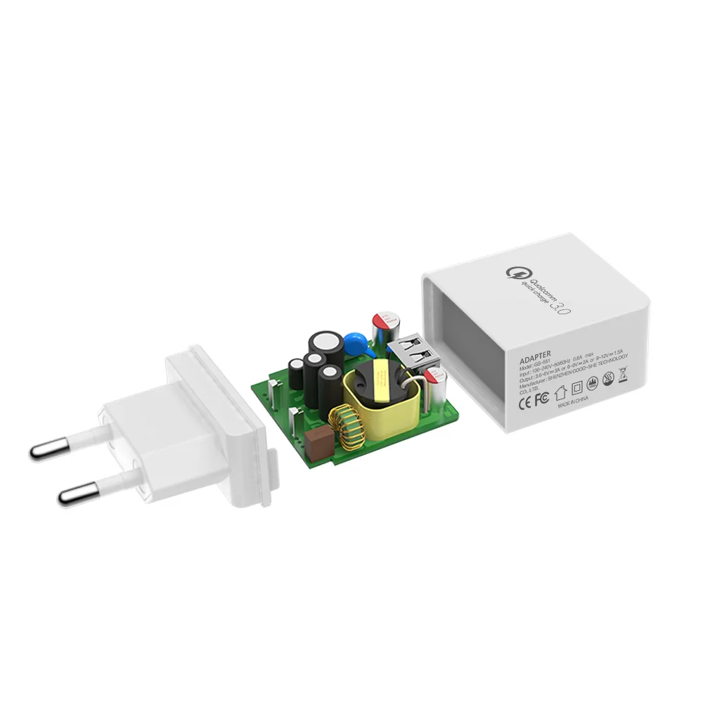 KISSCASE USB быстрое зарядное устройство USB зарядное устройство Quick Charge 3,0 Teavel зарядное устройство для iPhone X XS XR 7 7Plus XS Max samsung S8 S9 A70 Note10
