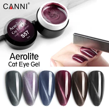

91207 CANNI Aerolite Cat Eye Gel Lacquer 5ml Jar 12 Magic Colors Magnetic UV LED Nail Art Painting Gel Varnish