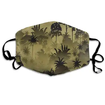 

Tropical Rainforest Jungle Inspiring Dust Mouth Mask Reusable Anti-Dust Face Mask Adjustable Earloop Skin Protection