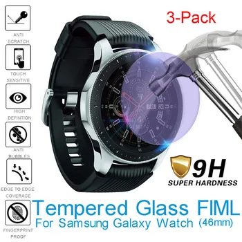 

3Pcs Anti Blue light Tempered Glass Screen Protector Explosion-Proof Smart Watch band Protective For Samsung Galaxy Watch 46m