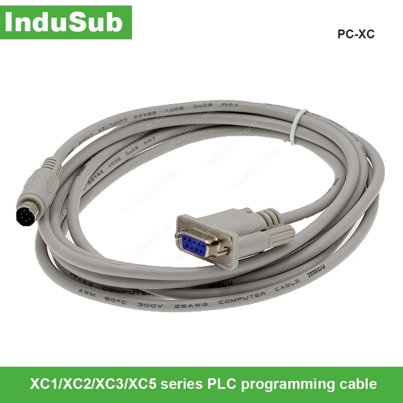 White, 5m PC-XC for Xinje XC1/XC2/XC3/XC5 Series PLC,for Delta Dvp Series Touch Screen Programming Cable RS232 Interface Data Download Line White, 5m PC-XC for Xinje XC1/XC2/XC3/XC5 Series PLC,for Delta Dvp Series Touch Screen Programming Cable RS232 Interface Data Download Line