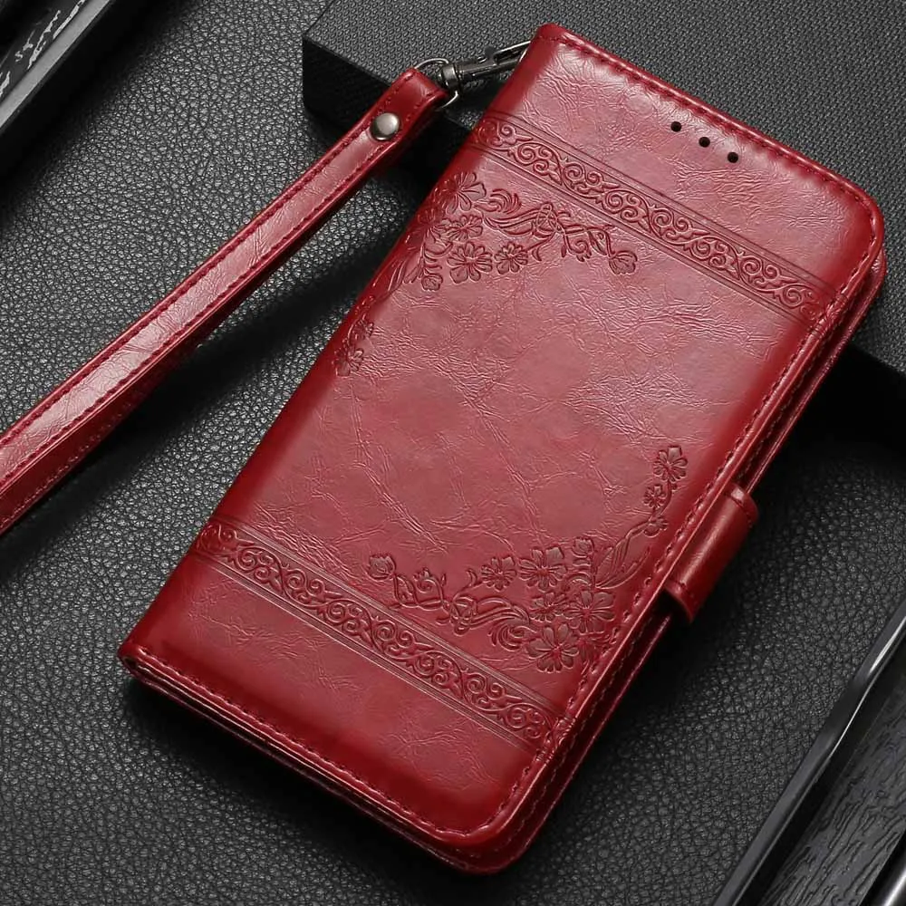 Для Elephone A6 MAX чехол с ремешком роскошный кожаный винтажный кошелек для