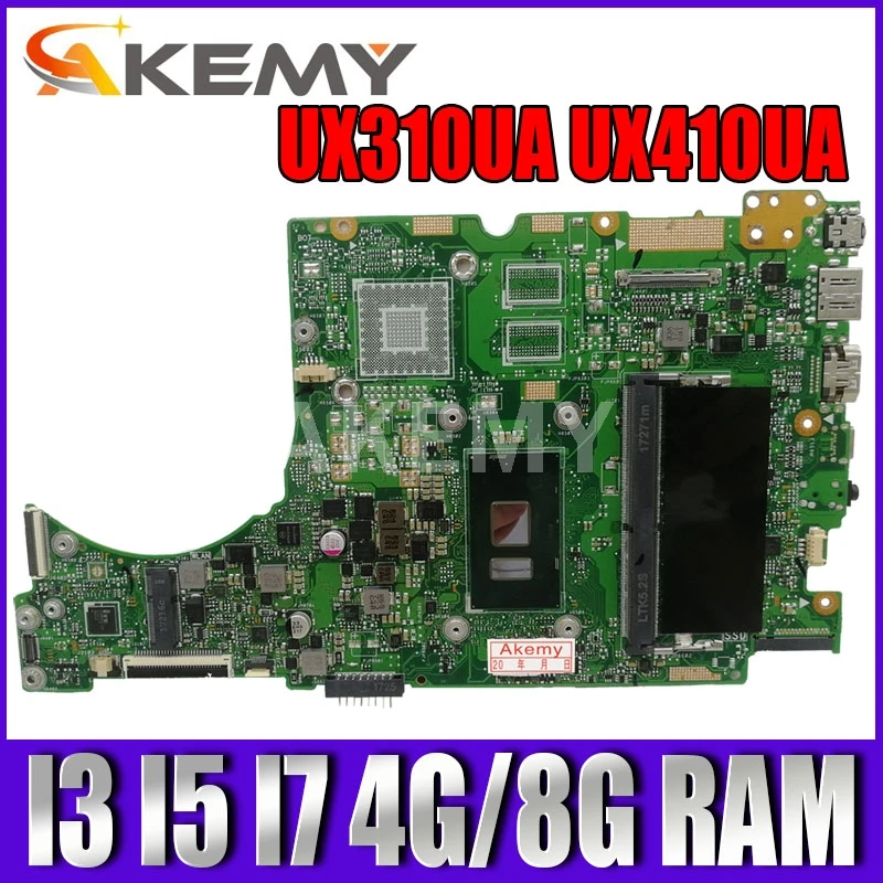 Akemy New mainboard i3 i5 i7 for ASUS UX310UQK UX310UQ UX310UVK UX310UV UX410UQK UX310UA UX310UAK UX410UA Laptop motherboard | Компьютеры