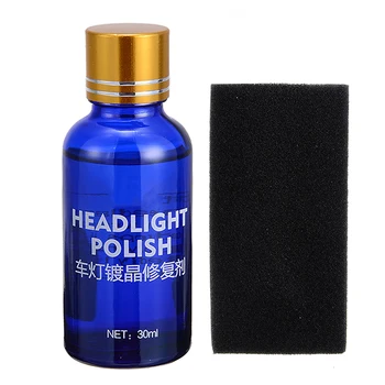 

9H Hardness Car Headlight Len Restorer Repair Liquid Polish Cleaning Tool Sponge Wipe Retreading Agent Spray Anti-scratch Liquid