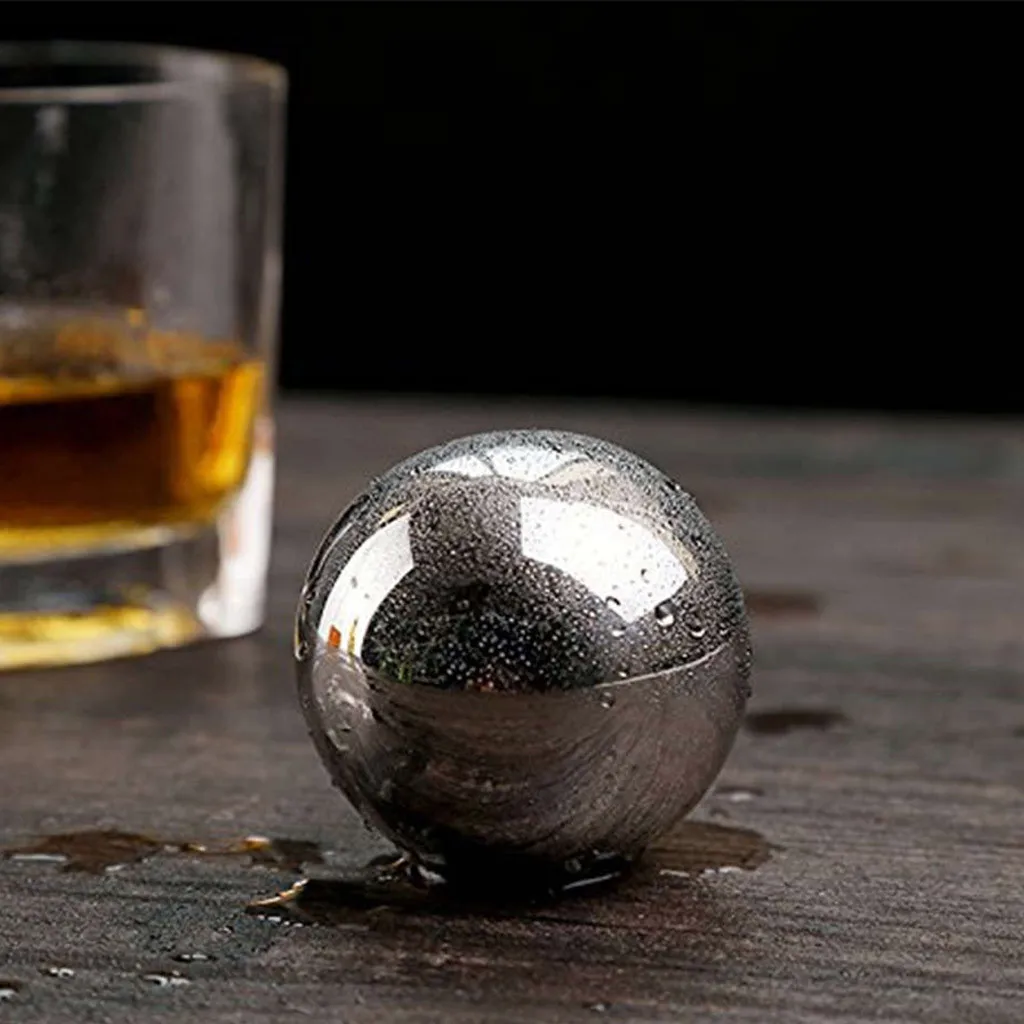 Stainless Steel Ice Cubes Bucket Reusable Metal Chilling Stones Cooler Whisky Keep Cold rapid colling Barware Whiskey Stones Ice Bucket Whiskey Ice Cubes Set