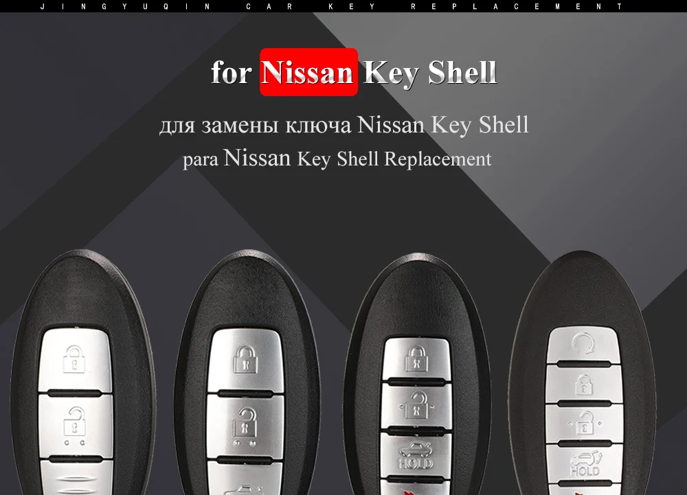 Keyforkess Smart Card 2 3 4 Tasto Chiave a Distanza Caso di Borsette per Nissan Sunny Altima Maxima Murano Versa Teana Sentra rogue - Hd80d8643a6ee4b9fa85e5c7d8b4d5d66E