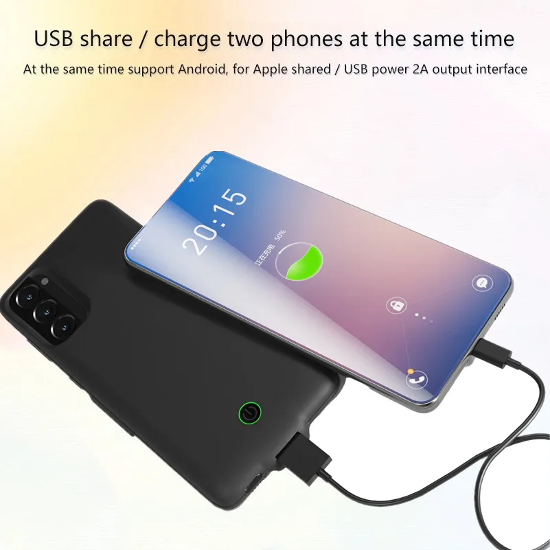 External Power Bank Charging Cover For Samsung Galaxy  S21 Plus S21 Ultra S215G Battery Case Portable Battery Charging Case