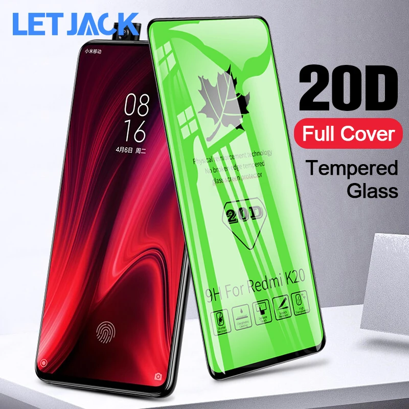 Защитное стекло 20D с закругленными краями и полным покрытием для Xiaomi 7 8 Lite 9 SE