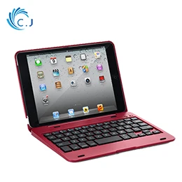 CJ Мини Портативный беспроводной Bluetooth чехол для клавиатуры для Apple IOS F1+ для iPad MINI 4,5 и F1 для IPad mini 1, mini 2, mini 3 - Цвет: F1-Red
