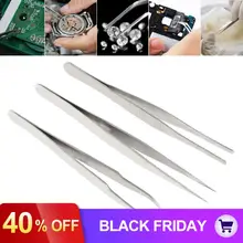 3 шт./компл. 1,2 мм Нержавеющая сталь электронные пинцет прямой локоть шлифовальный набор пинцетов ПВХ упаковка